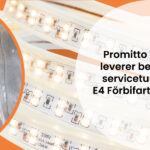 Promitto AS leverer 55.000 meter LED-belysning til E4 Förbifart Stockholm