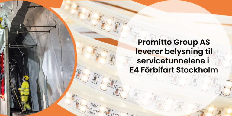 Read more about the article Promitto AS leverer 55.000 meter LED-belysning til E4 Förbifart Stockholm